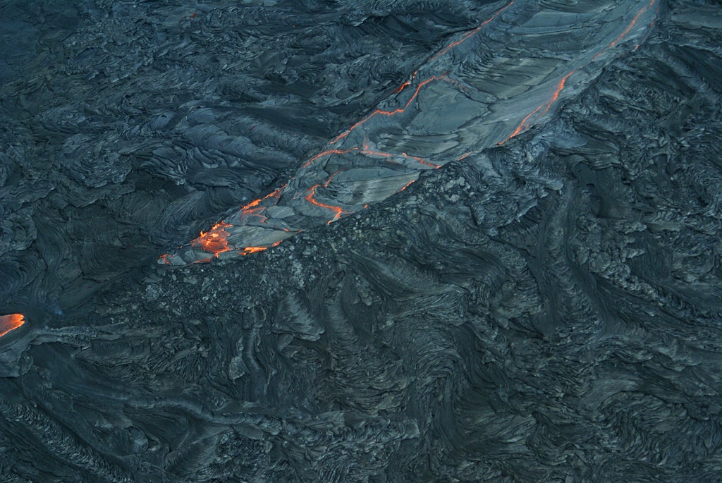 Colada de lava, volcán Kilauea
