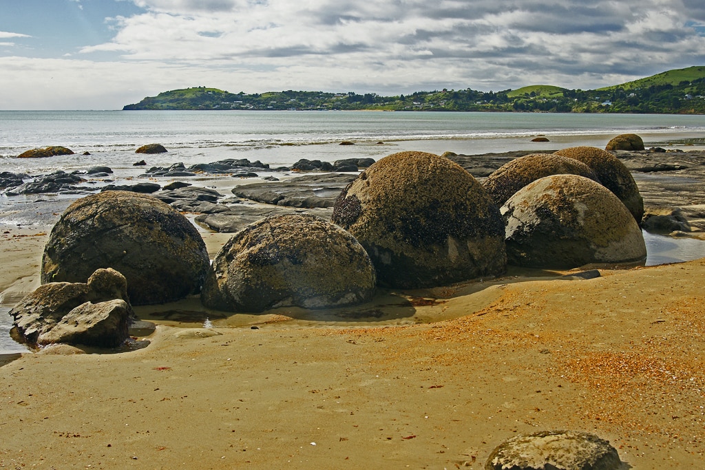 Playa de los Boulders, Nueva Zelanda